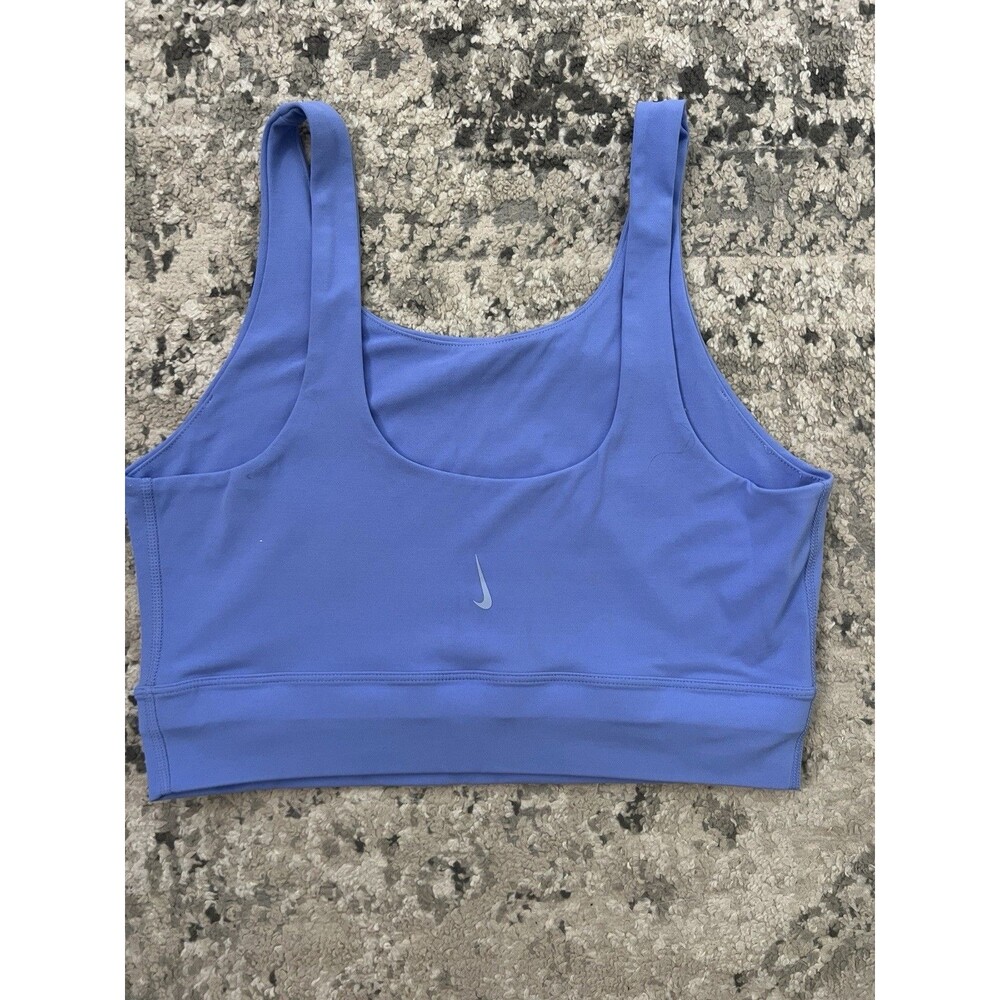 Nike Yoga Luxe Women's Infinalon Crop Top  Size Large Diffused Blue $50